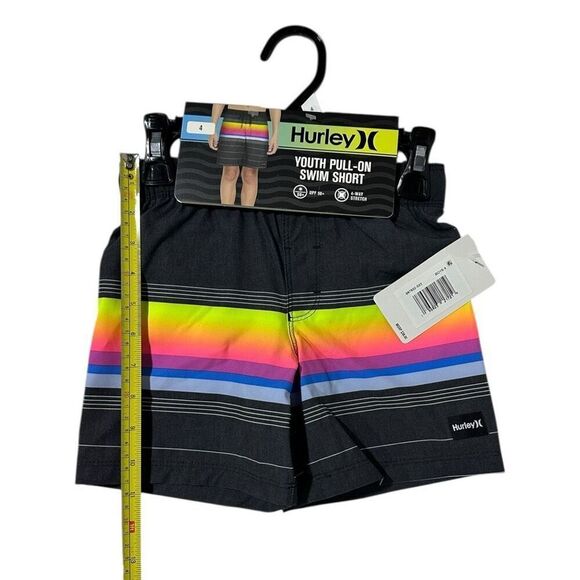 Hurley Boys Swim Short Color Black Size 4 - Picture 9 of 12